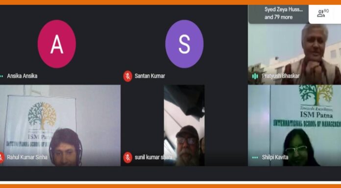 Webinar on Financial awareness cum career guidance on behalf of NSE, ISM Patna