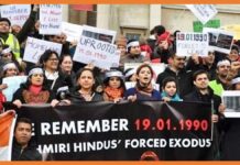 The Exodus of Kashmiri Hindus from the valley began Kashmiri Hindu