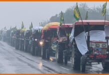Tractor rally planned by the Farmer protestors on 26th January Tractor March