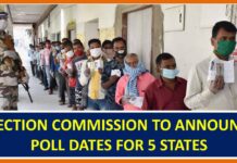 ELECTION COMMISSION TO ANNOUNCE POLL DATES FOR 5 STATES Election
