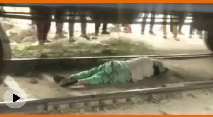 रोहतक में चलती ट्रेन से बचने के लिए महिला ने किया ये काम Rohtak
