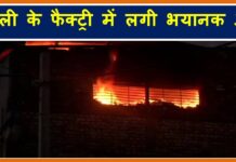 बड़ी खबर: दिल्ली के इस इलाके के फैक्ट्री में लगी भयानक आग delhi factory