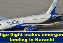 Indigo flight makes emergency landing in Karachi after passenger falls ill indigo