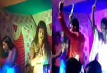 लॉकडाउन या मज़ाक नालंदा में सामुदायिक भवन में भव्य शादी ,बार बालाओ का डांस :बिहार bar girl;s dnce