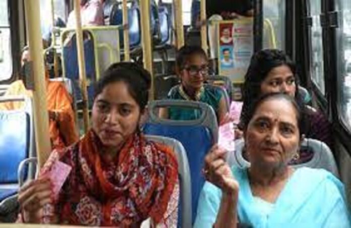 ladies in bus