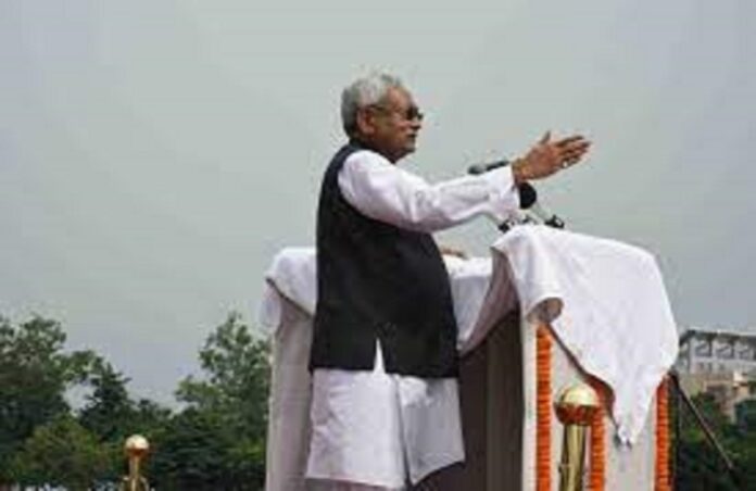 nitish kumar in gandhi maidan nitish kumar in gandhi maidan