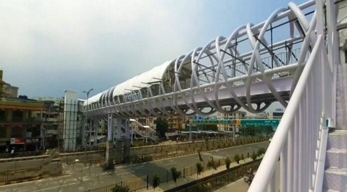 बिहार वासियों के लिए अच्छी खबरी, अटल पथ पर बन कर तैयार हुआ लिफ्ट युक्त फूटओवरब्रिज। foot overbridge atal path