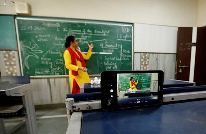 online class and ofline class in bihar schools
