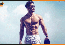 माइनस 1 डिग्री तापमान में टाइगर की शर्टलेस दौड़ tiger-shroff