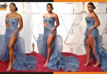 ऑस्कर में इस हसीना ने इंडियन डिज़ाइनर की डिज़ाइन की गई ड्रेस से बिखेरा जादू Megan Thee Stallion