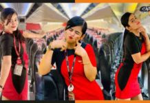 ‘परम सुंदरी’ गाने पर एयर होस्टेस ने किया ऐसा डांस की वायरल हो रहा वीडियो Uma Meenakshi