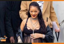 इवेंट में सिर्फ बिकिनी पहन पहुंचीं प्रेग्नेंट रिहाना rihanna