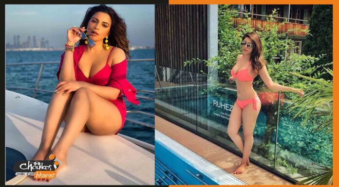 शादी के बाद बिकिनी में शमा सिकंदर, धूप भी भर रहा है ठंडक shama-sikander