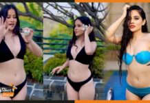 बिकनी पहन फूल तोड़ते नजर आई उर्फी जावेद, देखने वाले देखते रह गए urfi-javed