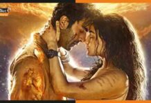 Brahmastra Love Poster: रणबीर कपूर के केशरिया इश्क़ में रंगी आलिया भट्ट Ranbir--Alia