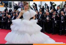 Cannes 2022: उर्वशी रौतेला ने किया कान्स डेब्यू, परी जैसा लुक देख फैंस हुए मदहोश urvashi rautela