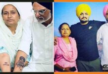 सिद्धू मूसे वाला के माता-पिता ने दी उन्हें श्रद्धांजलि, बनवाया अपने बेटे के चेहरे का टैटू Sidhu Moose Wala