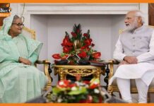 बांग्लादेश की प्रधानमंत्री शेख हसीना ने हैदराबाद हाउस में पीएम नरेंद्र मोदी से की मुलाकात Sheikh hasina- PM Modi