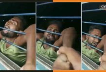 मोबाइल झपटते पकड़ाया चोर, पैसेंजर ने 15 किमी तक खिड़की से लटकाया, चिलाता रहा चोर mobile snatcher thief