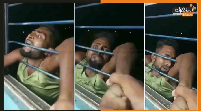 मोबाइल झपटते पकड़ाया चोर, पैसेंजर ने 15 किमी तक खिड़की से लटकाया, चिलाता रहा चोर mobile snatcher thief