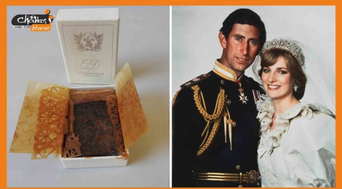 किंग चार्ल्स और राजकुमारी डायना की शादी का 41 साल पुराना केक होगा नीलाम! king-charles-and-princess-diana