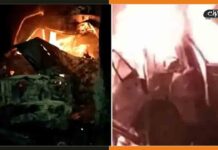 बिजली के पोल में टकराई स्कॉर्पियो, 2 जिंदा जले, 3 की हुई मौत Road-Accident-in-Siwan